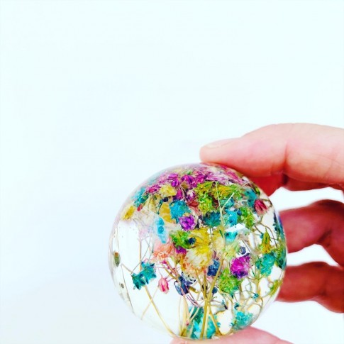Midi esfera con paniculata arcoiris