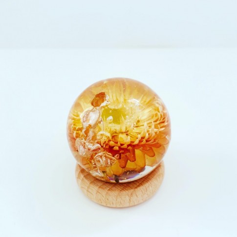Midi esfera con Helichrysum