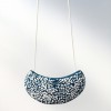 Colgante laca japonesa mini mosaico azul 